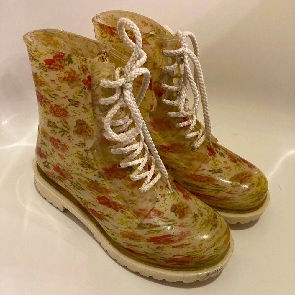 Floral “Dirty Laundry” Boots